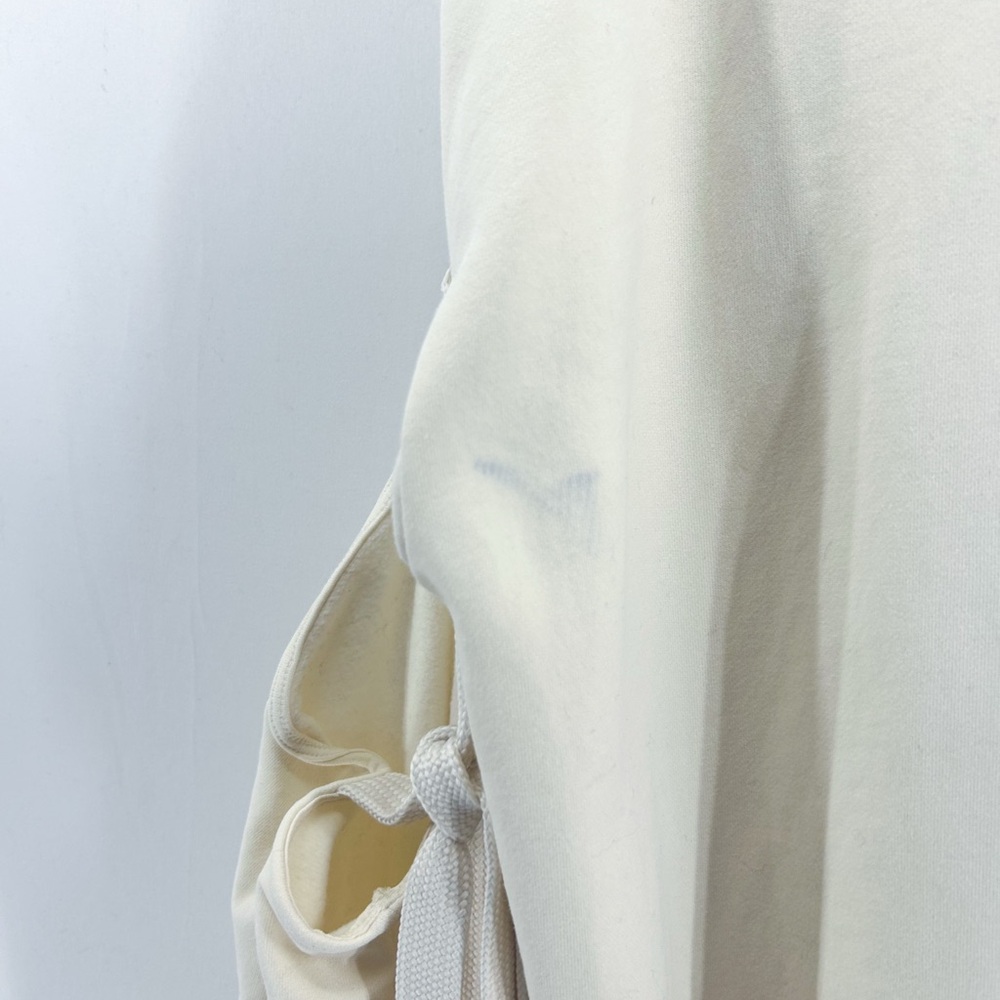 Puma X Rihanna Cream Oversized Lace up Long Sleeve Sweatshirt Mini Dress XS - Picture 8 of 10